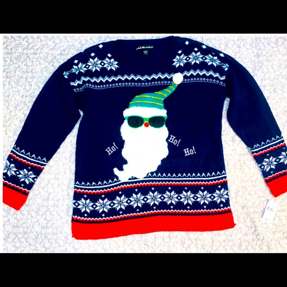 New w Tags United States Of America Santa Sweater Large